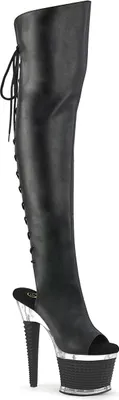 Produktbild von SPECTATOR-3019 Damen Boots von Pleaser, Schwarz Matt , EU 37, US 7