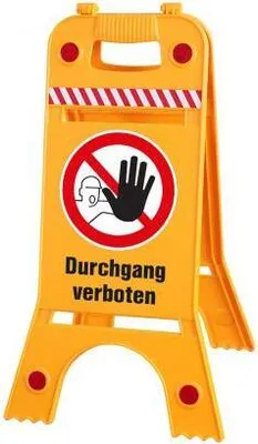 Produktbild von Warnaufsteller Aufsteller - Durchgang verboten - Gr. ca. 28 x 64 cm - 308539/2