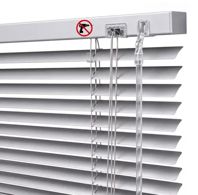 Produktbild von 40x175 cm Silber Fensterjalousie Aluminium-Jalousie 25 mm Klemmfix ohne Bohren Jalousien Fenster Innen ESTAdeco