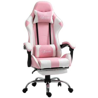 Obrázek produktu pro Herní židle Počítačová židle Ergonomická kancelářská židle Herní židle s opěrkou hlavy Bederní polštář Kancelářská židle výškově nastavitelná Otočná o 360° Pěnové PVC