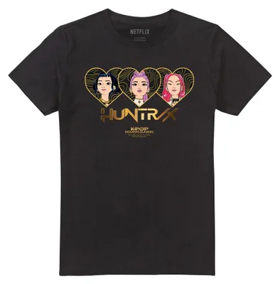 Produktbild von K-Pop Demon Hunters - T-Shirt für Herren/Damen Uni TV42453 (L) (Schwarz)