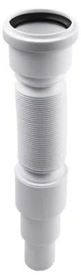 Imagen del producto de Tubería de desagüe de PVC extensible para ducha y bañera, 1 metro