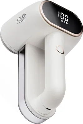 A white Adler lint remover with a digital display showing '100'.