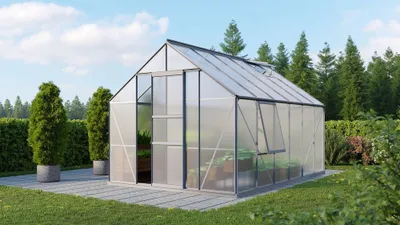 Obrázek produktu pro Vitavia skleník "Meridian 1 9900" hliník 9,9 m² 6 mm HKP