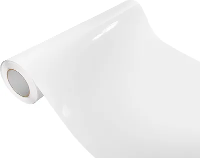 Produktbild von Klebefolie Möbel 75x100 cm - Weiß Glanz - Möbelfolie mit Luftkanal-Kleber - Klebefolie selbstklebend für Küche, Möbel und Auto - Folie für Möbel