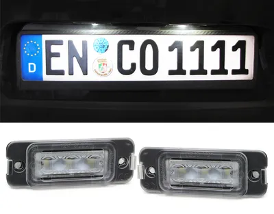 Produktbild von LED Kennzeichenbeleuchtung weiß 6000K für Mercedes ML W164 08-11 GL X164 R W251