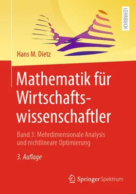 Obrázok produktu pre Mathematik für Wirtschaftswissenschaftler