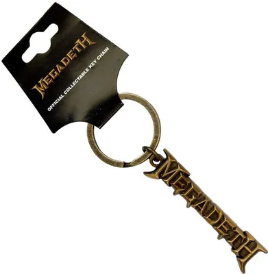 Produktbild von Megadeth - "V2" Schlüsselanhänger Logo RO11233 (Einheitsgröße) (Gold)