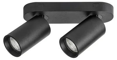 Image de Rabalux Plafonnier noir Yorli pour ampoule 2x GU10 73082