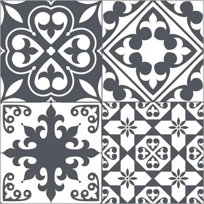 Productafbeelding van Antislip vloerstickers met beschermfolie – LEANDRO tegelvloer – 1 sticker, 60 x 60 cm