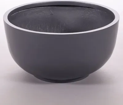 Produktbild von Elegant Einrichten | Pflanzkübel | Fiberglas | rund | D50xH25cm | anthrazit-metallic