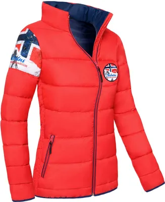 Productafbeelding van Nebulus Winterjas BRAXTON, damesmodel, warme outdoorjas, praktische en veelzijdige tussen- en winterjas, artikelnummer P4825 - dames, rood, maat XXL/44