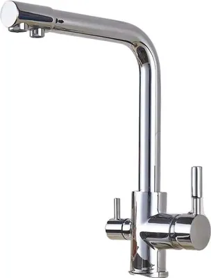 Obrázek produktu pro Kuchyňská baterie, dvojitá rukojeť, vodní filtr pro čistou vodu, chrom