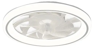 Obrázok produktu pre Stropný ventilátor, diaľkové ovládanie, stmievateľné osvetlenie, biela farba