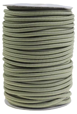 Produktbild von 50m extra starke Gummikordel 5mm, Farbe wählbar - Expanderseil, Rundgummi, Farbe:oliv