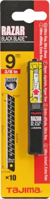 Produktbild von Tajima Razar Black 9 mm Klingen, Spender und Karte, 1 Stück, TAJ-11050