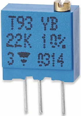 Produktbild von VISHAY Cermet-Trimmer T93YB, stehend, 0,5 W, 200 kΩ