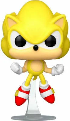 Produktbild von Funko Pop! Games: Sonic the Hedgehog – Super Sonic, Erstes Erscheinen #877, Exklusiv für die Summer Convention 2022, Leuchtet im Dunkeln
