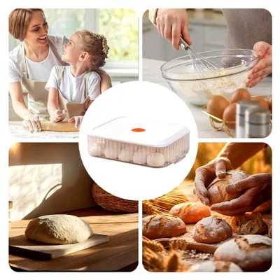 Produktbild von Pizzagärbox | Gärbehälter für die Küche, geruchsresistente Gärbox zum Backen und für Pizza