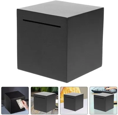 Zdjęcie produktu dla Sparpott – 15 x 15 x 15 cm – stal nierdzewna – naklejki dekoracyjne 3D – do pokoju dziecięcego – czarny