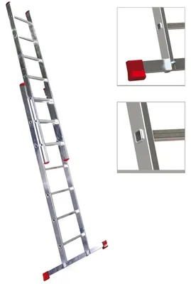 Immagine prodotto di Scala regolabile Step Up duplici in alluminio  con sistema ad incastro - 2x8 gradini