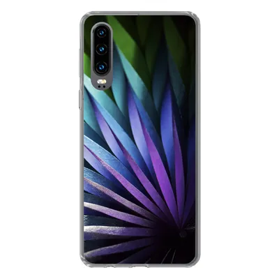 Produktbild von MuchoWow® Handyhülle Schutzhülle Hülle für Huawei P30 Blumen - Geometrie - Abstrakt Silikon Softcase Handy Hülle - Kartenbesitzer