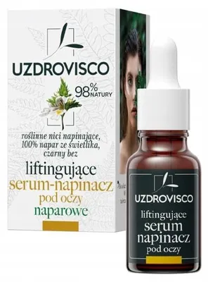 SERUM - NAPINACZ POD OCZY LIFTINGUJĄCE NAPAROWE 15 ml - UZDROVISCO (ŚWIETLIK)