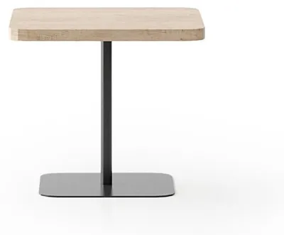 Image de Table d'appoint carrée marron clair Table basse de salon