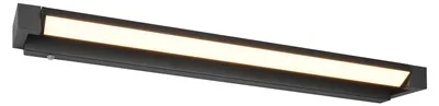 Imagen del producto de Lámpara de pared LED con interruptor FABRIZIO, color , 15W, pantalla blanca, 1700 lúmenes, aluminio, dimensiones: 6x80x11 cm, IP44, marca Trio