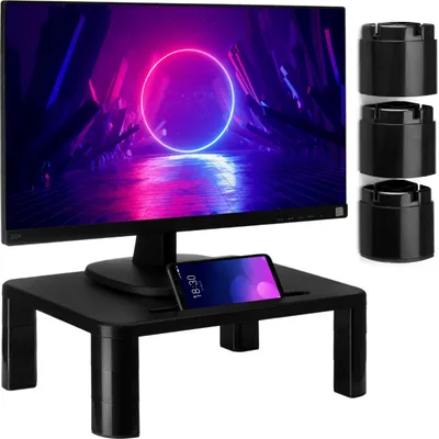 Zdjęcie produktu dla Podstawka 3-stopniowa pod monitor laptopa czarna