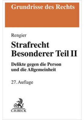 Zdjęcie produktu dla Strafrecht Besonderer Teil II