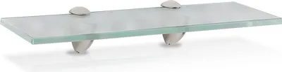 Zdjęcie produktu dla Jopassy półka szklana 40x10x0,8 cm z uchwytem Półka szklana Półka ścienna Półka łazienkowa Półka Półka wisząca Szkło matowe