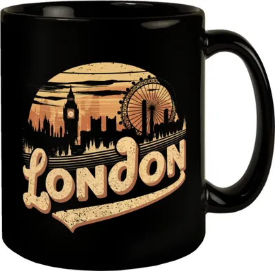 Produktbild von Skyline Londons bei Sonnenuntergang - London Tasse