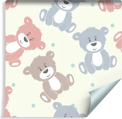 Produktbild von 10m VLIES TAPETE Rolle Kinderzimmer Frühliche Bären XXL
