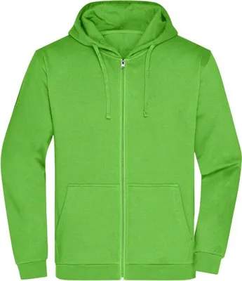 Produktbild von Klassische Sweatjacke mit Kapuze lime-green, Gr. M
