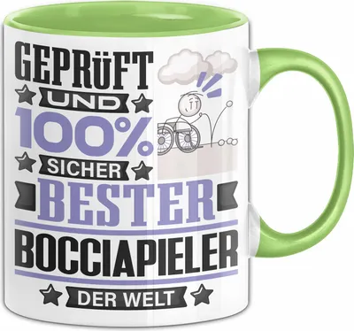 Produktbild von Bocciapieler Geschenk Lustiger Spruch für Bocciapieler Geschenkidee Bester Bocciapieler Der Welt (Grün)