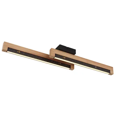 Produktbild von LED Deckenleuchte, Holz, Aluminium, Sterneneffekt, L 70 cm