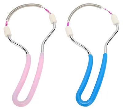 Produktbild von 2 Stück Feder-Gesichtshaarentferner für Damen, tragbarer Threading-Gesichtsepilierer für Oberlippe, Kinn, Wangen