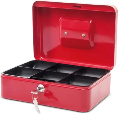 Produktbild von MAUL Geldkassette Muldeneinsatz 19 x 25 x 9 cm rot