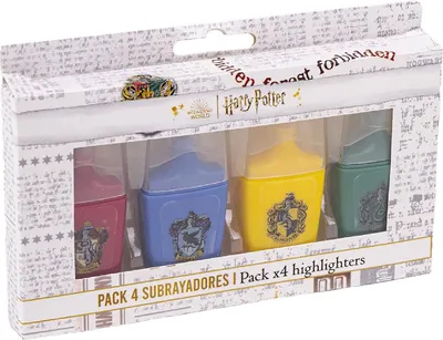 Image de Jeu de marqueurs fluorescents Harry Potter 4 pièces multicolores