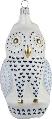 Obrázok produktu pre Sova porcelán s čiernymi pierkami