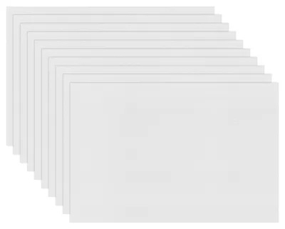 10 gewellte Kunststoffplatten 30x45 cm, 3 mm, weiß
