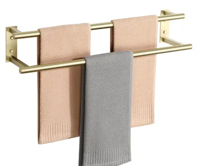 Handtuchhalter 60 cm, Edelstahl, Gold, Wandmontage
