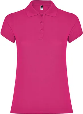 Produktbild von Roly PO6634 | Damen Star Woman Poloshirt, Piqué - Farbe: Rosette 78 - Größe: XXL