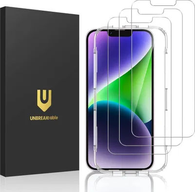 Produktbild von Schutzfolie für iPhone 14, 13, 13 Pro, 9H Härte, 6,1 Zoll, 3 Stück