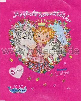 Zdjęcie produktu dla Księżniczka Lillifee i magiczny jednorożec - naklejki kolekcjonerskie 2013 - 1 torebka