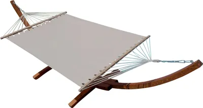 Produktbild von AS-S 410cm XXL Hängemattengestell DOMINICA Hängematte mit Gestell aus Holz Lärche mit Stabhängematte