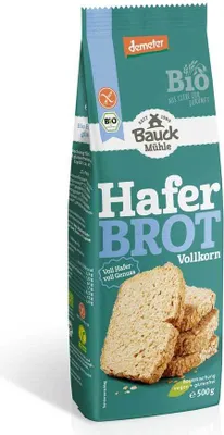 Produktbild von Bauck Mühle Haferbrot Vollkorn Demeter glutenfrei 500 g