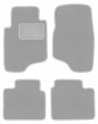 Obrázek produktu pro Velurové autokoberce pro: Mitsubishi Pajero II 1991-1999 (terénní) – sada 4 ks, šedé, na míru – Wielganizator OSLO