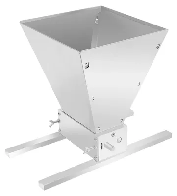 Produktbild von Manuelle Getreidemühle - Walzenmühle - Dualbetrieb ohne Strom - 4 l Edelstahltrichter 5 kg Füllmenge - Leicht zu reinigen - Silber